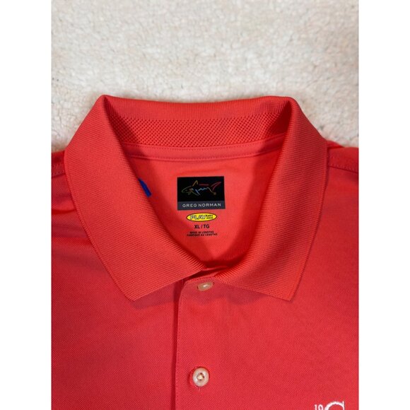 Greg Norman Classic Red Polo Shirt XL Play Dry 1959 Logo Embroidered Golf Style - Picture 3 of 16